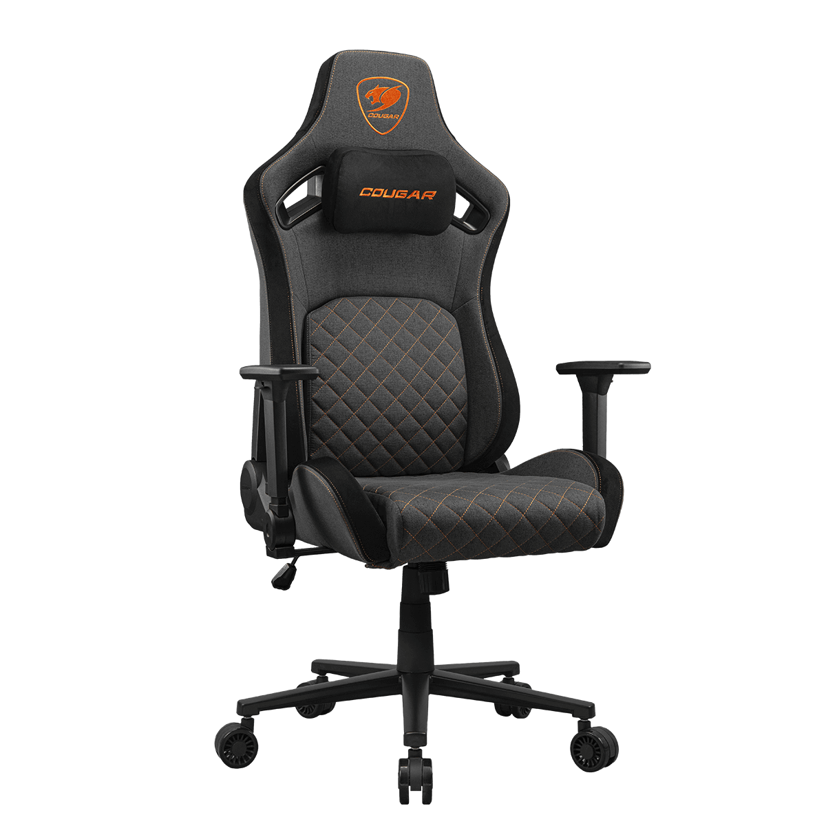 COUGAR Defensor Gray F Fabric Gaming Chair – Gray-Orange – product view COUGAR Defensor Gray F Fabric Gaming Chair – Gray-Orange – product view