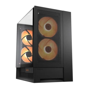 COUGAR OmnyX Omnidirectional PC Case – Black – product view