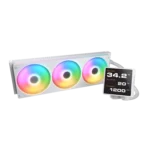 COUGAR Poseidon Vistek Pro ARGB 360mm LCD CPU Cooler – White – alternate view