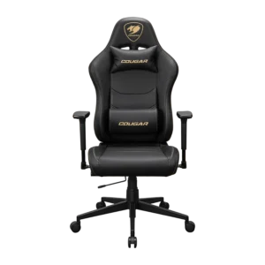 COUGAR PRYME Gold PVC Leather Gaming Chair – product view