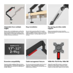 DarkFlash ATLAS-01 single monitor arm feature details