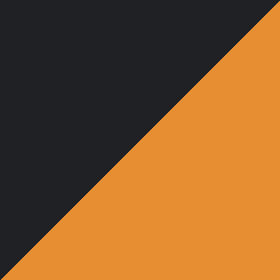 DXRacer Drifting Black/Orange finish swatch