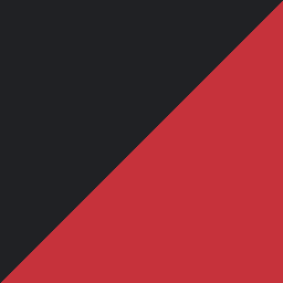 DXRacer Prince Black/Red finish swatch