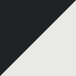 DXRacer Prince Black/White finish swatch