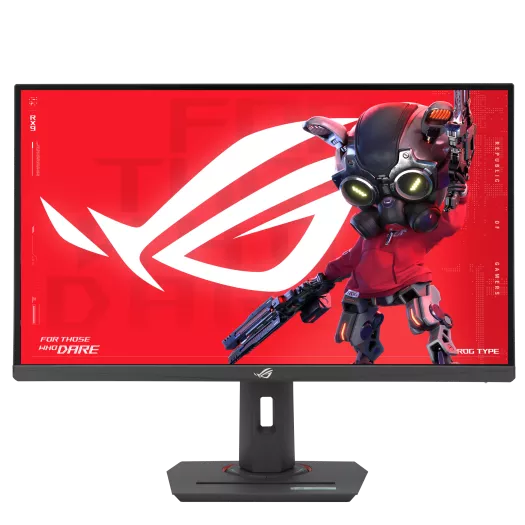 ASUS XG27ACMS monitor and stand