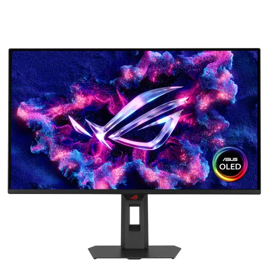 ASUS XG27AQDMES monitor and stand