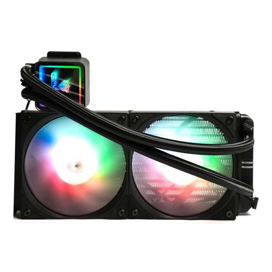 GFury HURRICAN GF-240 240mm ARGB Liquid CPU Cooler – Black – product view 1 GFury HURRICAN GF-240 240mm ARGB Liquid CPU Cooler – Black – product view 1
