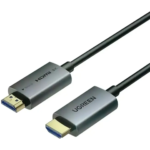 UGREEN 55504 Fiber Optic 8K HDMI Cable Aluminum Shell 48Gbps Ultra High Speed, 8K@60Hz, HDR10+, Dolby Atmos, VRR, ALLM, Aluminum Connectors 10 Meter