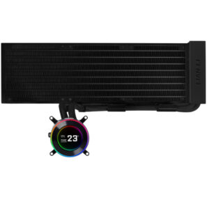 Lian Li HydroShift II LCD-C 360N Fanless AIO Cooler - Black - official product view 1
