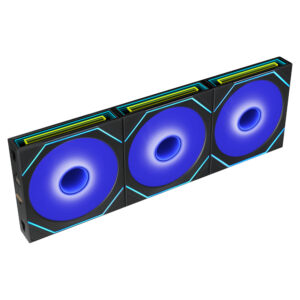 Lian Li UNI FAN SL-INF FLEX 120mm LED 3-Pack with Controller - Black - official product view 1