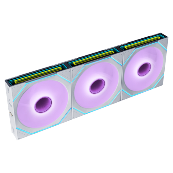 Lian Li UNI FAN SL-INF FLEX 120mm LED 3-Pack with Controller - White - official product view 1 Lian Li UNI FAN SL-INF FLEX 120mm LED 3-Pack with Controller - White - official product view 1