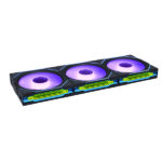 Lian Li UNI FAN SL-INF Wireless 120mm 3-Pack with Controller - Black - official product view 1