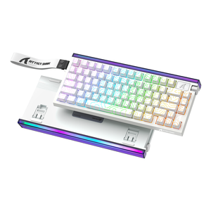 Attack Shark R85 HE Wired 75% Rapid Trigger Magnetic Gaming Keyboard – White Contours — official additional product view 2