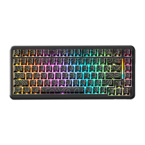 Attack Shark X82 PRO HE Tri-Mode Wireless 75% Rapid Trigger Magnetic Gaming Keyboard – Black Contours — official product view