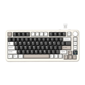 Attack Shark X85 PRO Tri-Mode Wireless 75% Gasket-Mounted Mechanical Gaming Keyboard – Cheese White — official product view