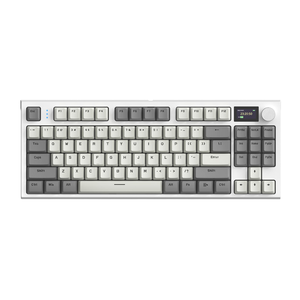 Attack Shark K86 Tri-Mode Wireless 75% Gasket-Mounted Mechanical Gaming Keyboard – Retro Grey — official product view