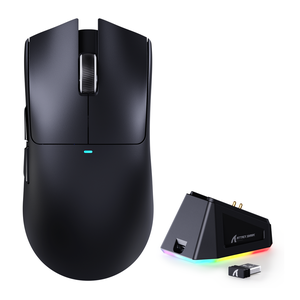 Attack Shark X11 Tri-Mode Wireless Gaming Mouse with Charging Dock – Black — official product view