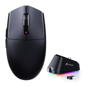 Attack Shark G3 PRO Tri-Mode Wireless Gaming Mouse with Charging Dock – Black — official product view