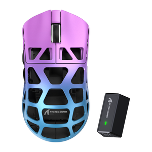 Attack Shark R3 Tri-Mode Wireless Magnesium-Alloy Gaming Mouse – Purple Blue — official product view