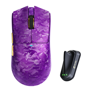 Attack Shark X11 ULTRA Tri-Mode Wireless Carbon-Composite Gaming Mouse – Purple — official product view