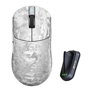 Attack Shark RS3 ULTRA Tri-Mode Wireless Carbon-Composite Gaming Mouse – Silver — official product view