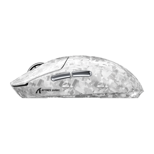Attack Shark RS3 ULTRA Tri-Mode Wireless Carbon-Composite Gaming Mouse – Silver — official additional product view 3