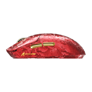 Attack Shark RS3 ULTRA Tri-Mode Wireless Carbon-Composite Gaming Mouse – Red — official additional product view 3