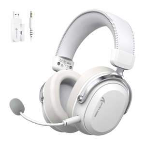 Attack Shark L30 PRO Tri-Mode Wireless Gaming Headset – White — official product view