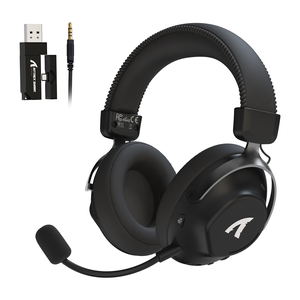 Attack Shark L50 PRO Tri-Mode Wireless Gaming Headset – Black — official product view