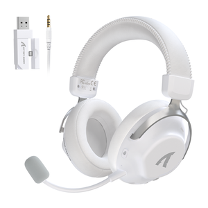 Attack Shark L50 PRO Tri-Mode Wireless Gaming Headset – White — official product view