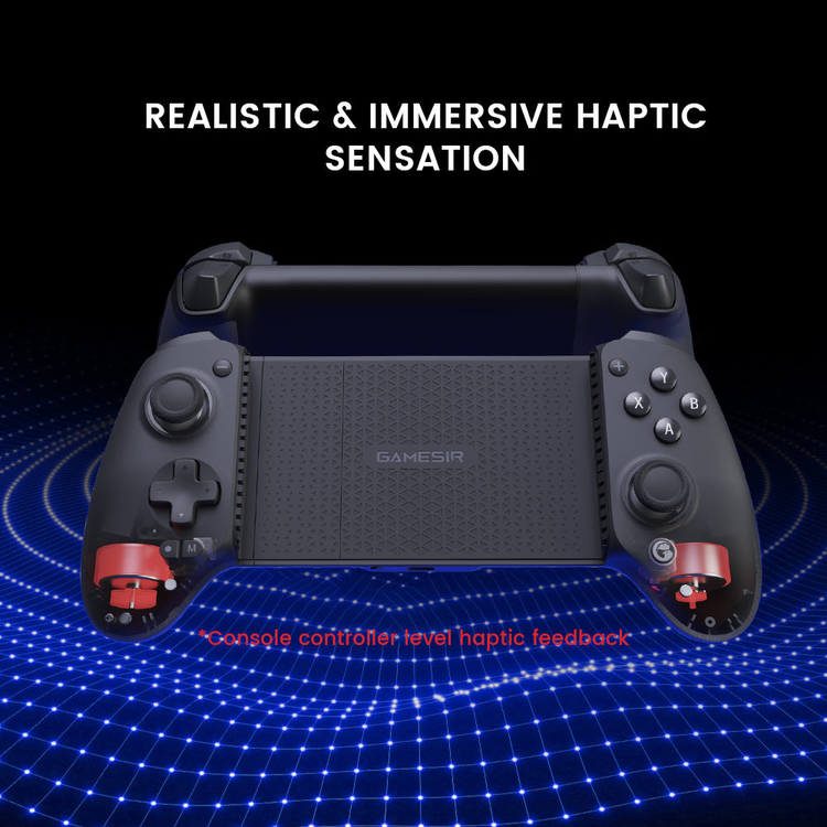GameSir G8 Plus — Dual vibration-motor illustration