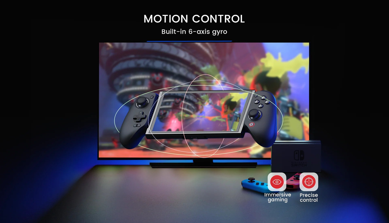 GameSir G8 Plus — Motion-control illustration