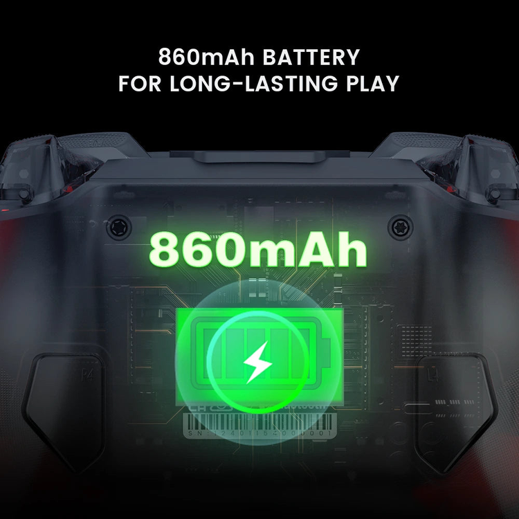 GameSir Cyclone 2 — 860mAh battery illustration