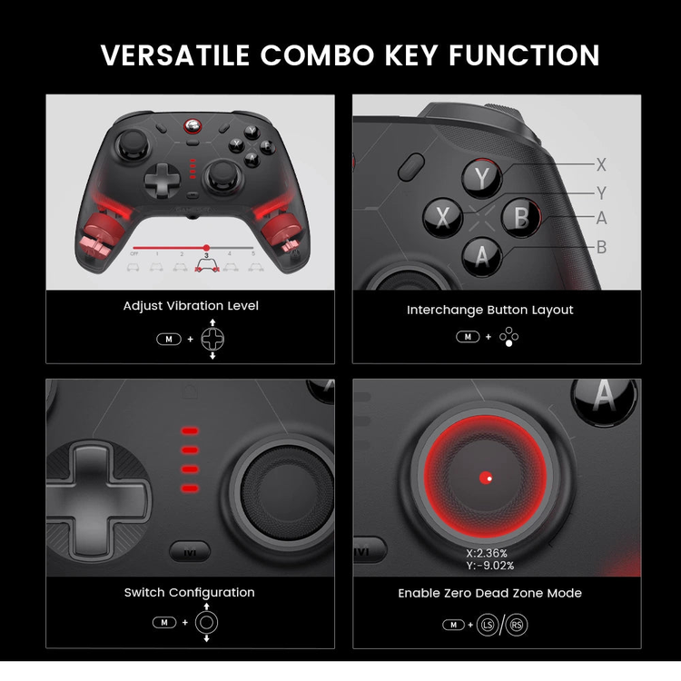GameSir Cyclone 2 — Controller setting shortcuts