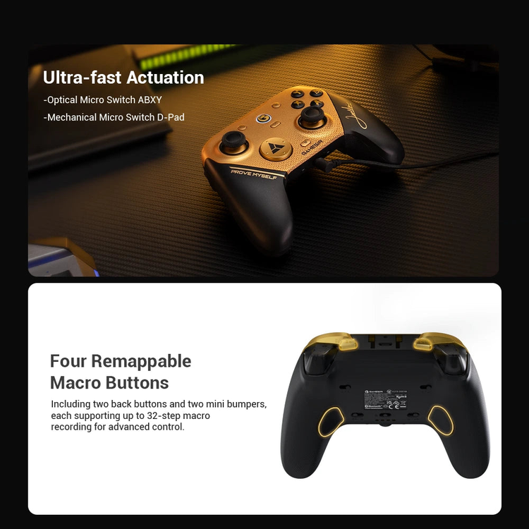 GameSir G7 Pro 8K PC Champion Edition — Optical ABXY and four macro inputs
