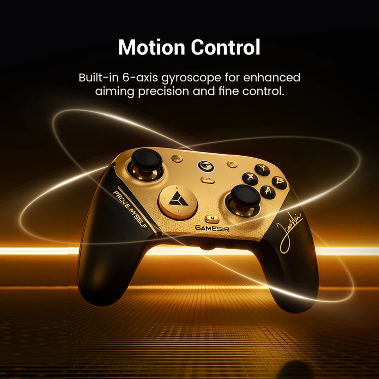 GameSir G7 Pro 8K PC Champion Edition — Six-axis motion-control illustration