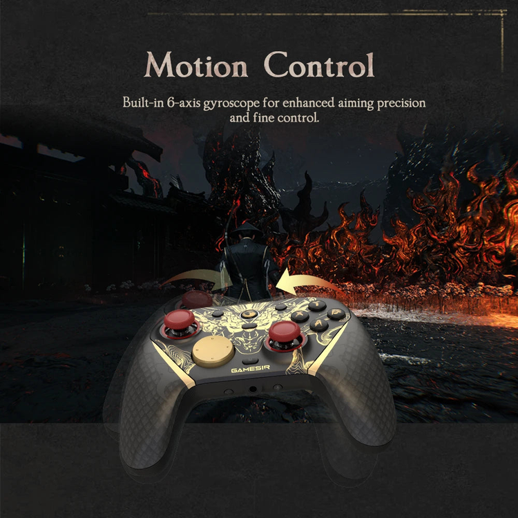 GameSir G7 Pro 8K PC Nioh 3 Edition — Nioh 3 edition motion-control illustration