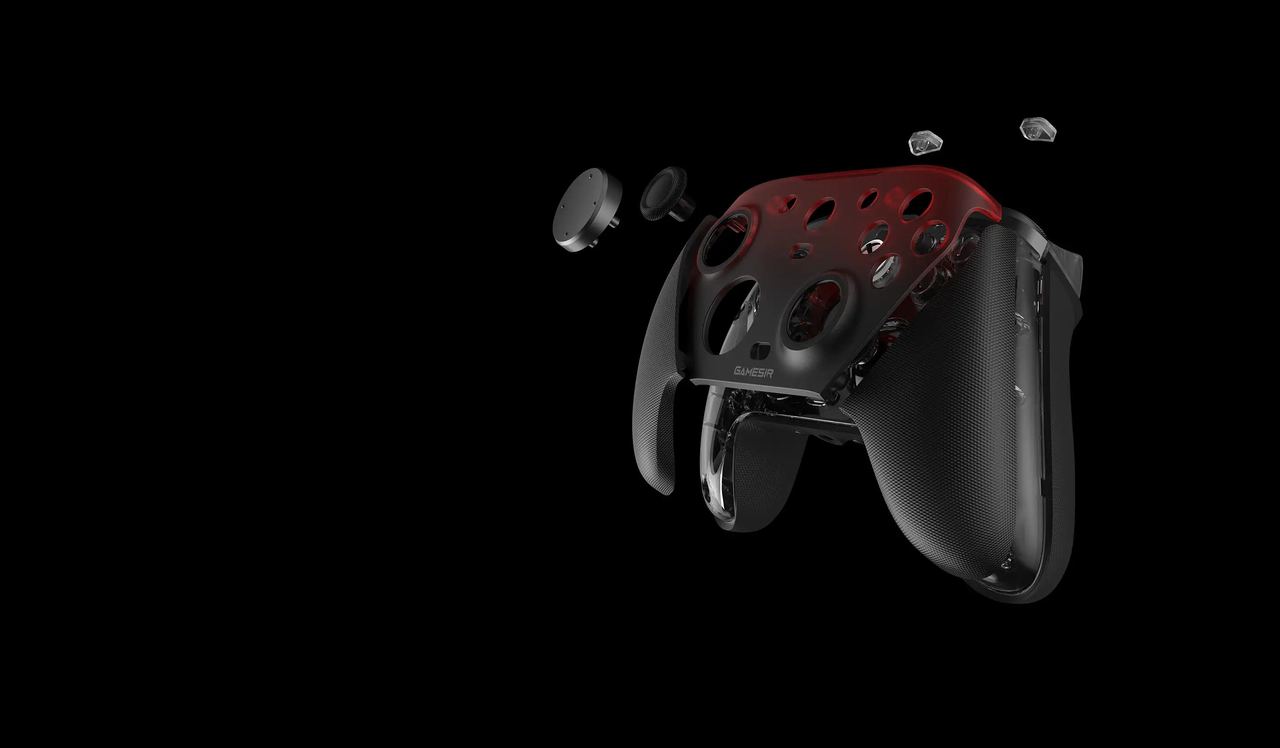GameSir G7 Pro — Three-part removable magnetic faceplate