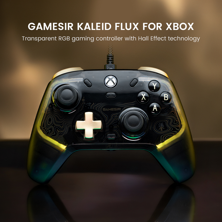 GameSir Kaleid Flux Xbox — Kaleid Flux transparent illuminated shell