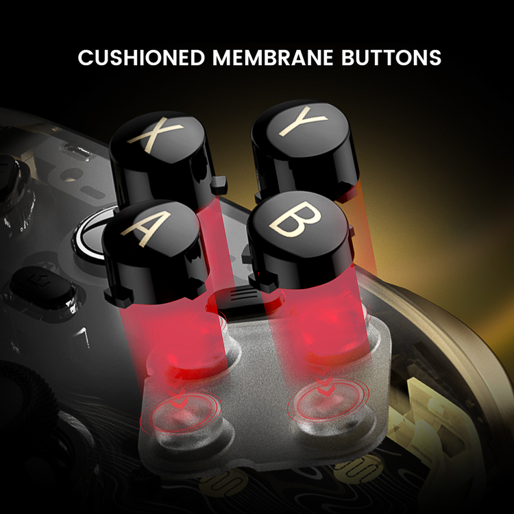 GameSir Kaleid Flux Xbox — Membrane ABXY face-button mechanism