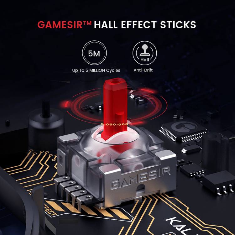 GameSir Kaleid Xbox — Hall Effect stick mechanism