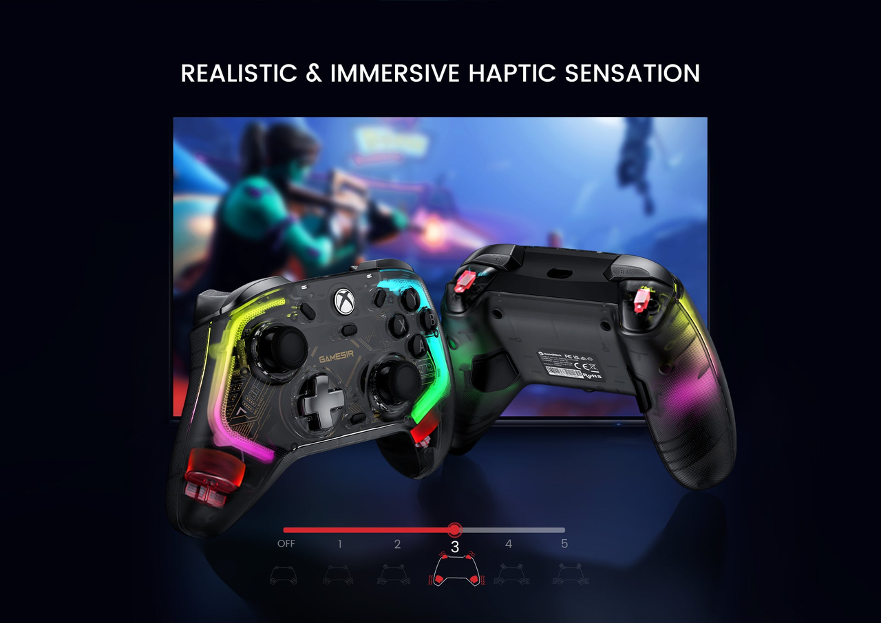 GameSir Kaleid Xbox — Grip and trigger motor illustration
