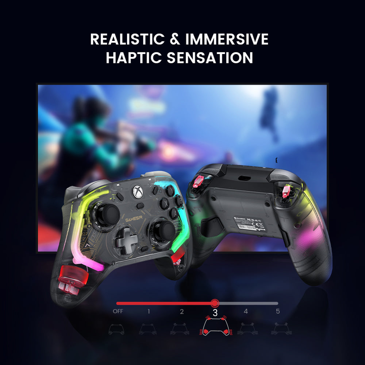 GameSir Kaleid Xbox — Grip and trigger motor illustration