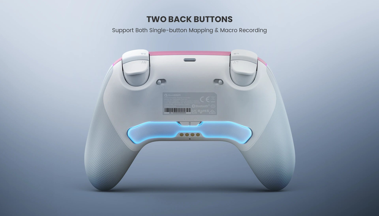 GameSir Super Nova — Super Nova two programmable rear buttons illustration