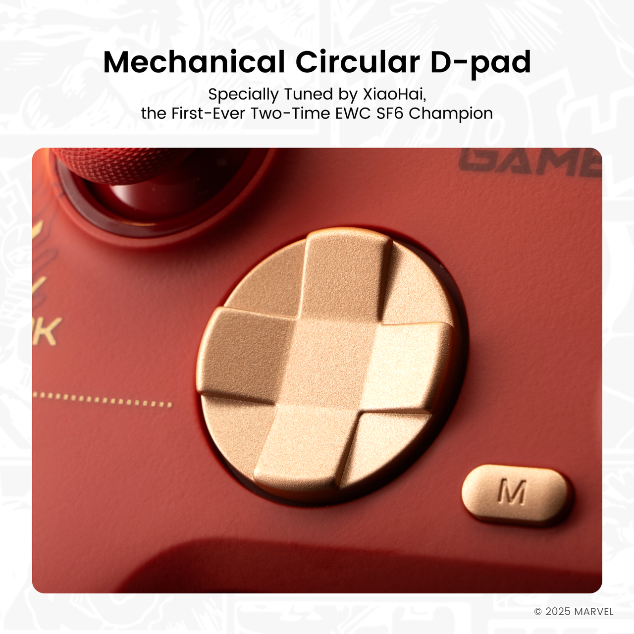 GameSir Nova 2 Lite Iron Man Edition — XiaoHai-tuned circular mechanical D-pad on Iron Man edition