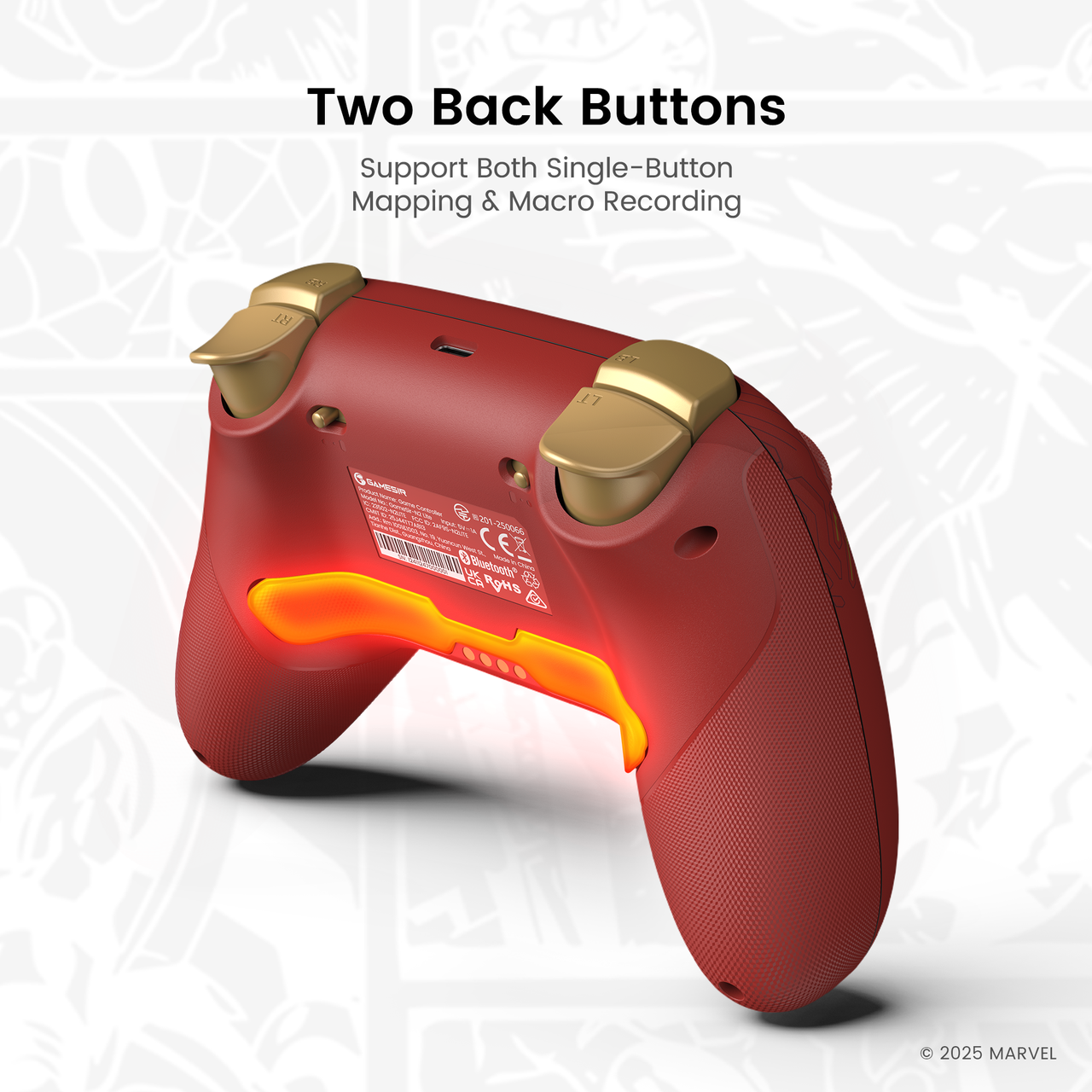GameSir Nova 2 Lite Iron Man Edition — Iron Man edition programmable rear buttons