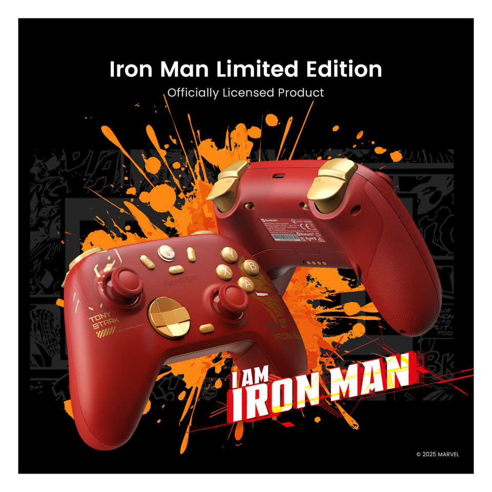 GameSir Nova 2 Lite Wireless Controller - Iron Man Edition official product view