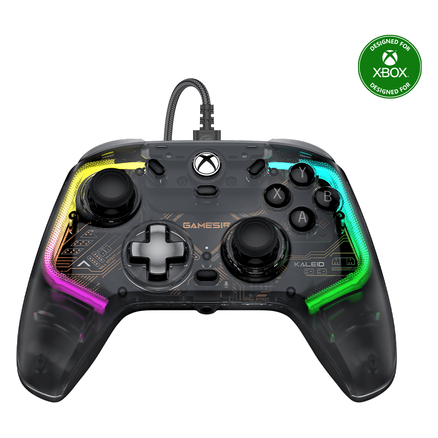 GameSir Kaleid Xbox Wired Controller - Transparent RGB official product view