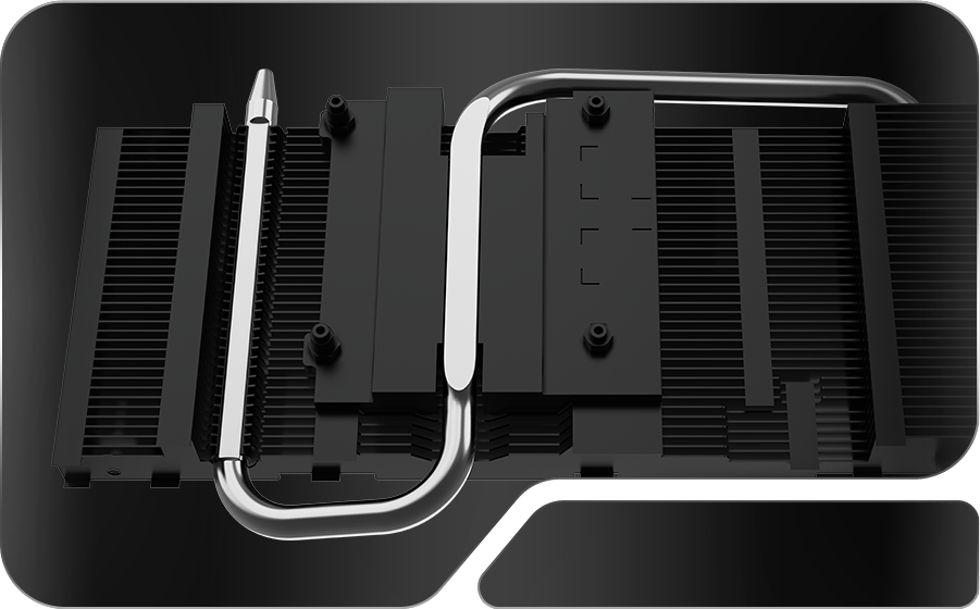 MSI GeForce RTX 5050 8G VENTUS 2X OC Msi Ventus Heat pipes illustration