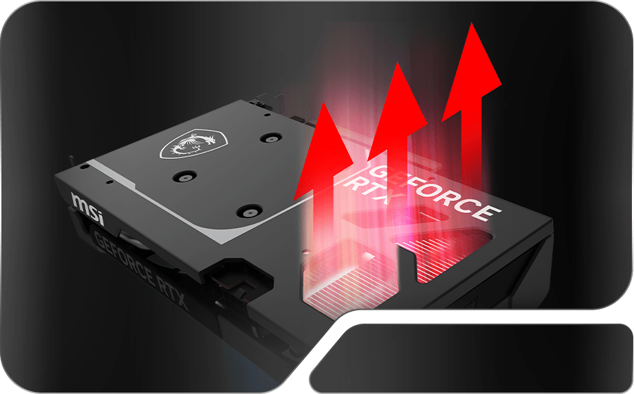 MSI GeForce RTX 5060 8G VENTUS 2X OC MSI Ventus Backplate illustration